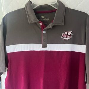 UMass Men’s Small Polo Button shirt NWT